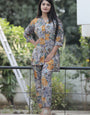 Multicolor Abstract Printed Cotton Casual Cord set