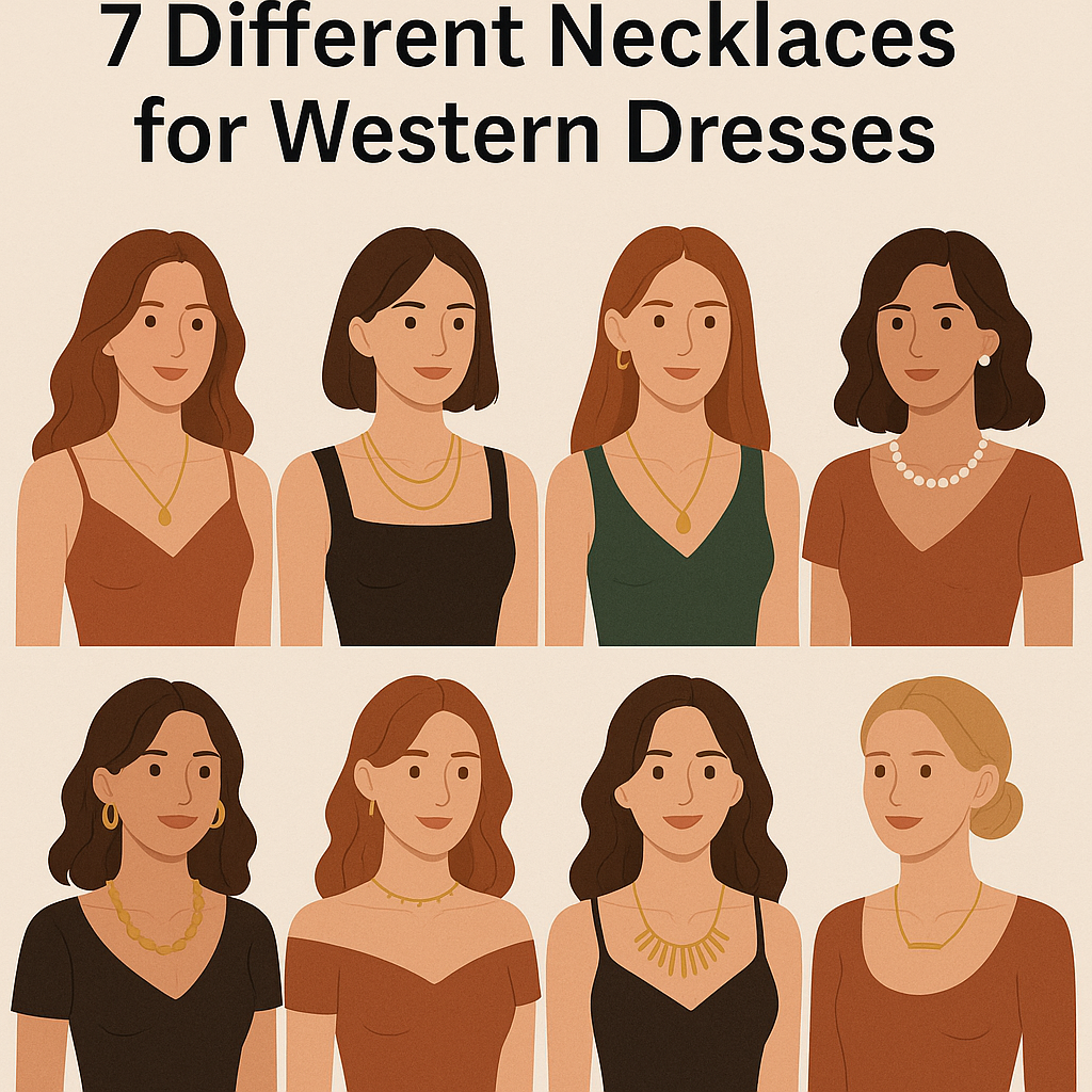 7 Different Necklaces for Western Dresses