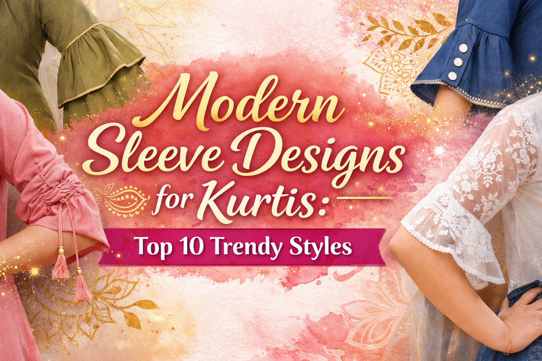 Modern Types of Sleeve Designs for Kurtis: Top 10 Trendy Styles