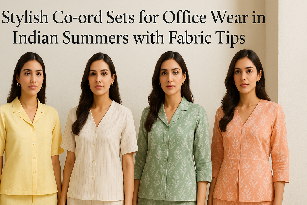 Stylish Co-ord Sets for Office Wear in Indian Summers with Fabric Tips