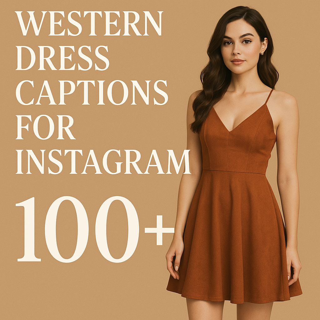 Western Dress Captions For Instagram 100+