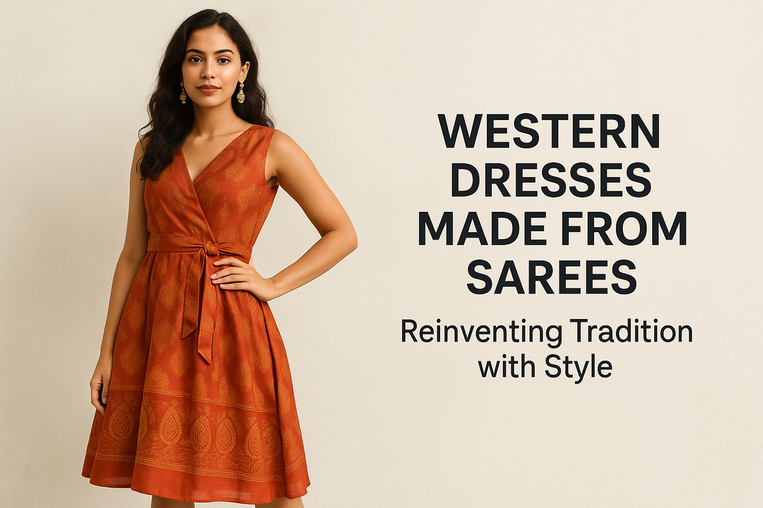Western Dresses Made from Sarees: Reinventing Tradition with Style
