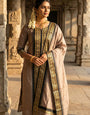 Kanchi Cotton Grey Festive Kurta And Dupatta