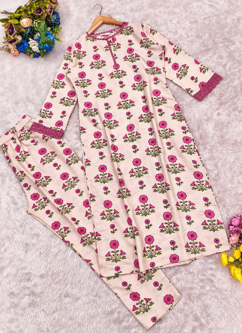Elegant Rayon Printed Calf Length Straight Kurta Pant