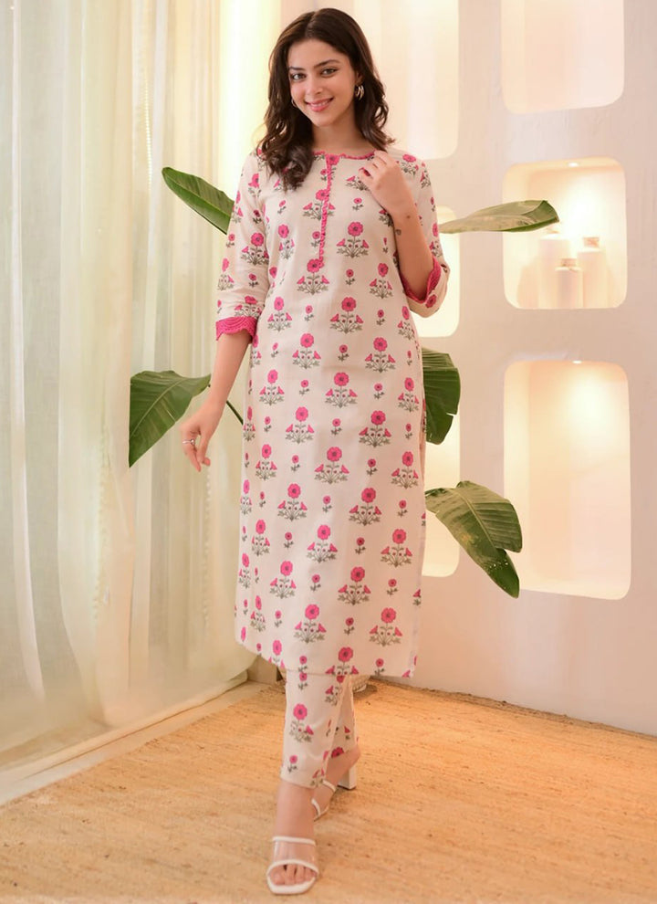 Elegant Rayon Printed Calf Length Straight Kurta Pant