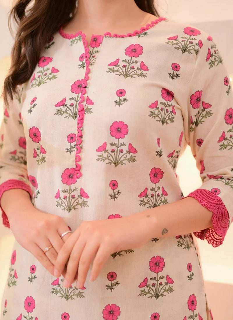 Elegant Rayon Printed Calf Length Straight Kurta Pant