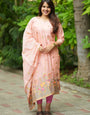 Pink Jamdani Cotton Ceremonial Kurta Set