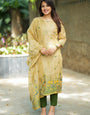 Brown Jamdani Cotton Woven Ceremonial Kurta Set