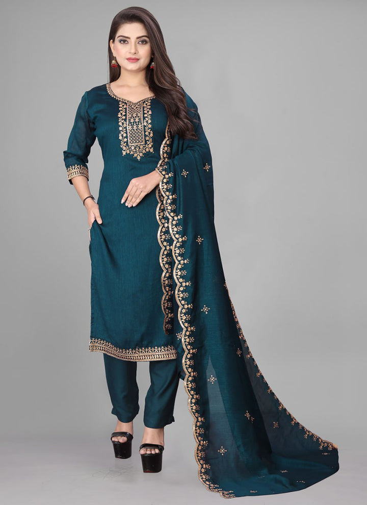 Rama Cotton Blend Traditional Kurta Set