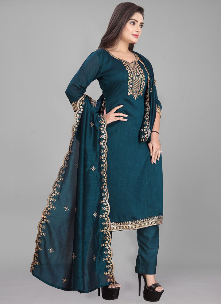 Rama Cotton Blend Traditional Kurta Set