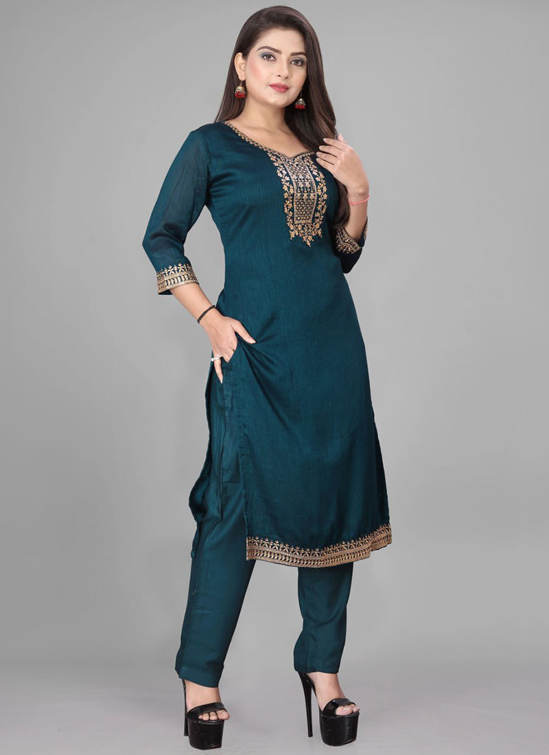 Rama Cotton Blend Traditional Kurta Set