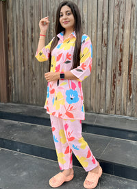 Multi Color Digital Printed Cotton Cord Set