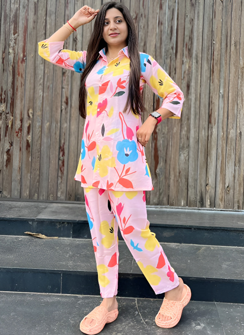 Multi Color Digital Printed Cotton Cord Set