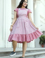 Designer Dungarees Cotton Western Frock