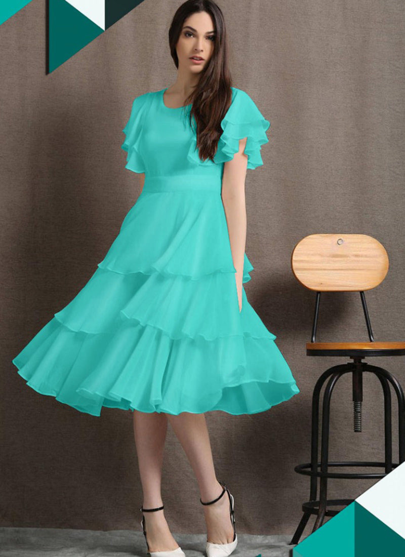 Bella and Bloom Boutique - Ava Cutout One Shoulder Maxi Dress: Blue