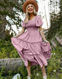 Light Pink Rayon Party wear Western Dress