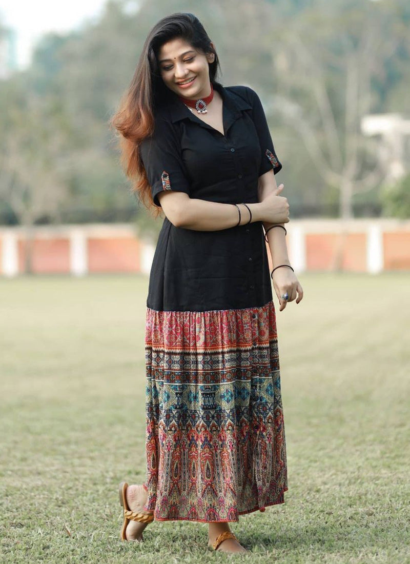 Rajvadi Printed Maxi Dress